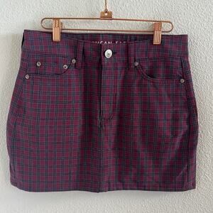 American Eagle Hi-Rise Mini Plaid Academia Skirt 4